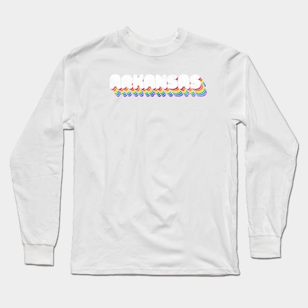 Arkansas Vintage 3-D Long Sleeve T-Shirt by rt-shirts